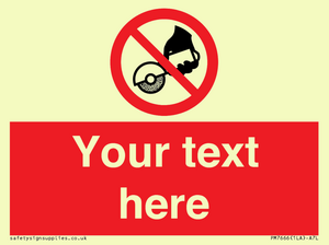 Custom Do not use with hand held grinding machine